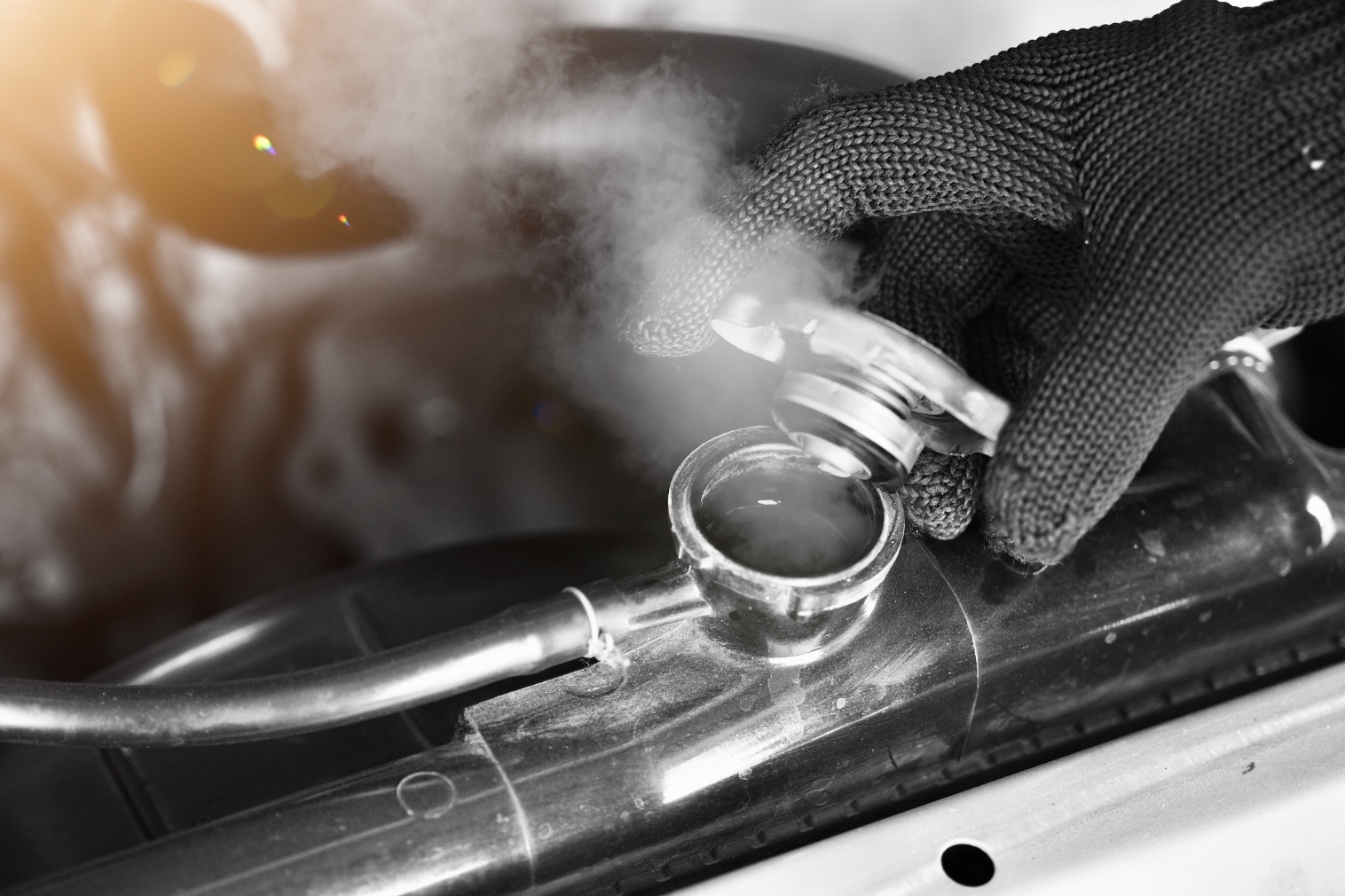 Why does the car boil in the heat?